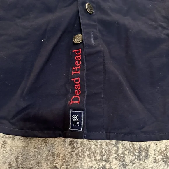 Grateful Dead Dark Blue Men's Jacket with Iconic Emblem